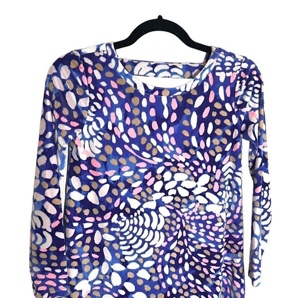 Lilly Pulitzer Olive Swing Dress Beckon Blue Sparkling Grotto XXS - Picture 3 of 9